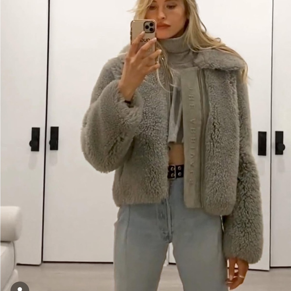 The Arrivals Kala III Shearling Jacket Sage XS